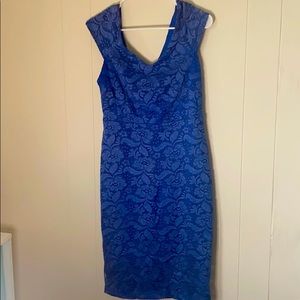 NY&Co Blue Lace Dress